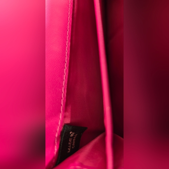 Coach LEGACY TURNLOCK Wallet Black Leather Pink Interior Clutch Bag Retro - Picture 7 of 10